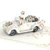 Hochzeitsauto mit lesbischem Brautpaar Pop-Up