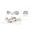 Hochzeitsauto mit "Just Married" Girlande Pop-Up