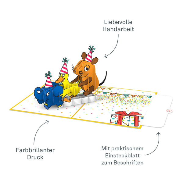 Die Maus® Geburtstagspolonaise Pop-Up