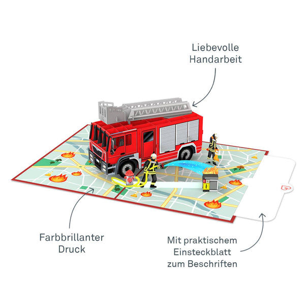 Feuerwehrauto Pop-Up