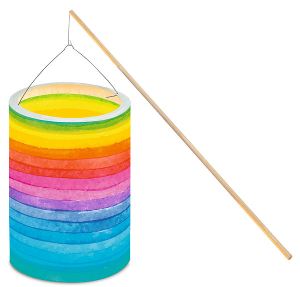Laternen-Bastelset "Regenbogen Streifen"