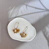 Creolen Ginkgo mit Perle