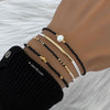 Armband Simply mit Perle schwarz