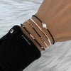 Armband Simply mit Perle schwarz