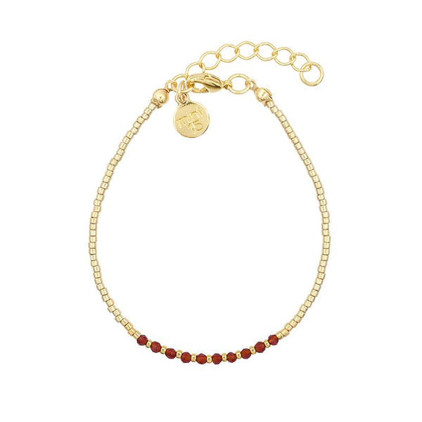 Armband Spinell Perlen rot