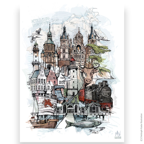 Mecklenburg-Vorpommern Collage