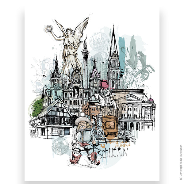 Schwerin Collage Petermännchen