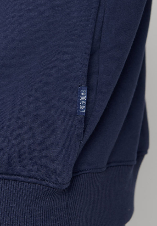 Kapuzen Hoodie Bike Mountain navy