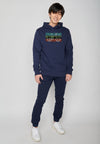 Kapuzen Hoodie Bike Mountain navy