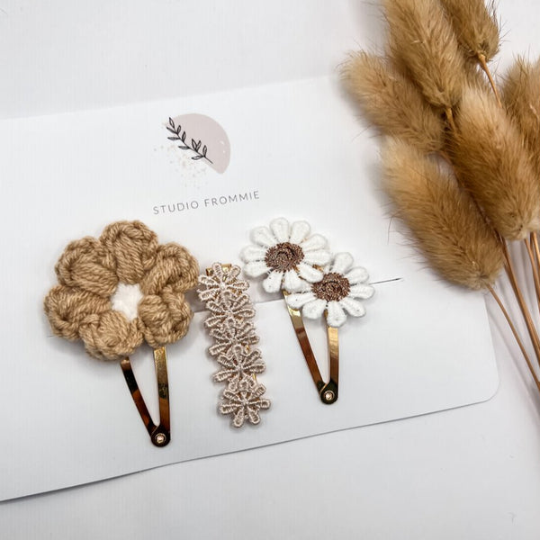 Haarspangen Set Blumen