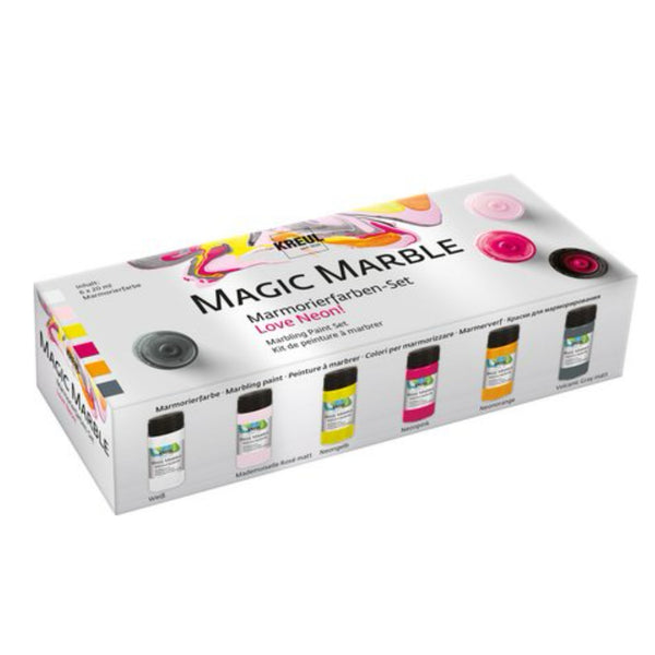 KREUL Magic Marble Marmorierfarben Set Love Neon!