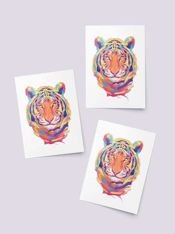 Fake Tattoo Tiger Kopf