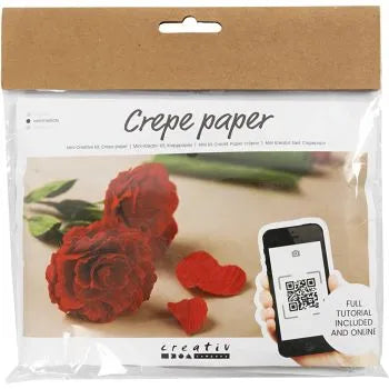 Krepp Papier Rosen Mini Kreativ Set