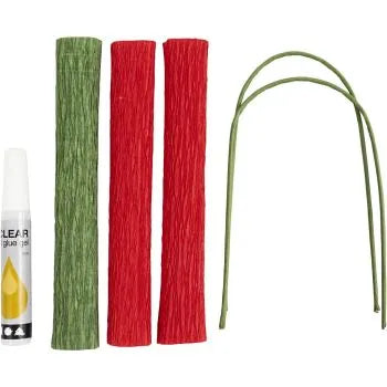 Krepp Papier Rosen Mini Kreativ Set
