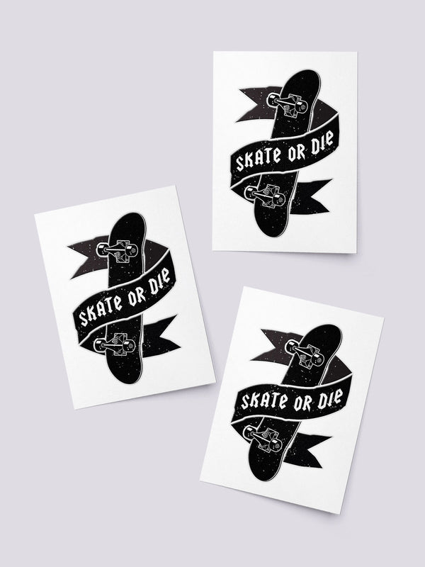 Fake Tattoo Skate or Die
