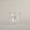 doppelwandiges Herzglas