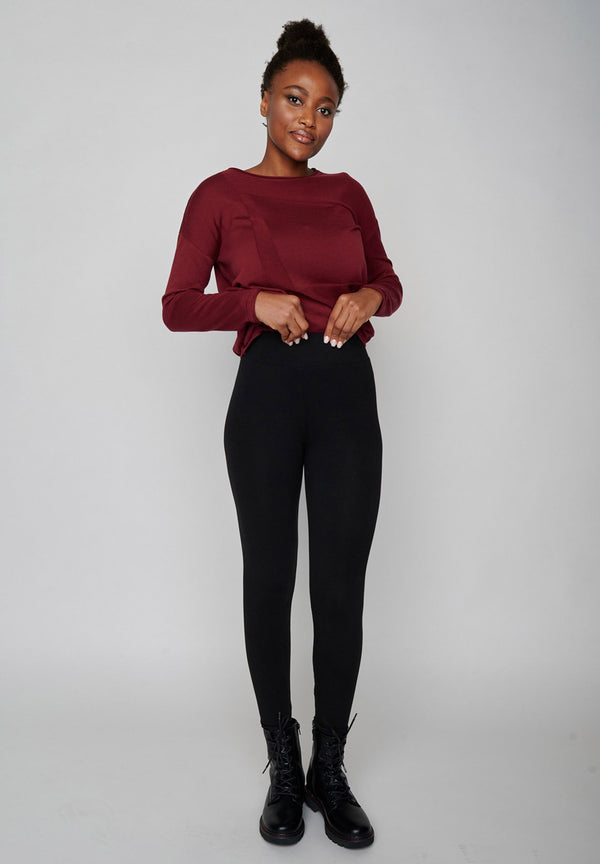 Long Leggings schwarz