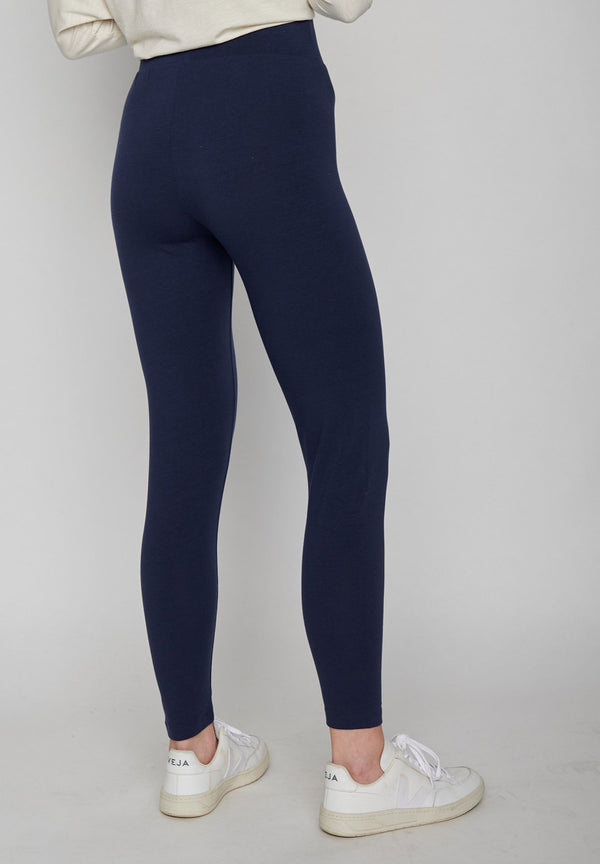 Long Leggings blau