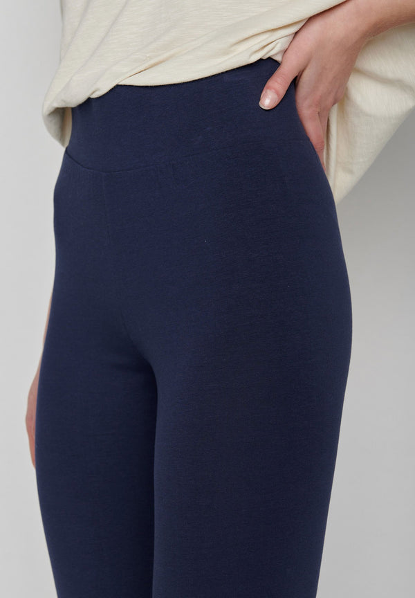 Long Leggings blau