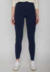 Long Leggings blau