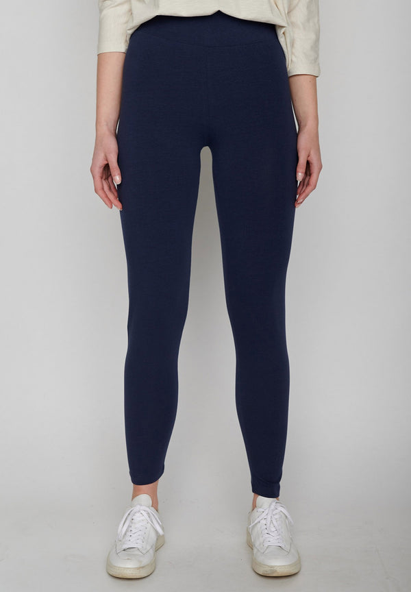 Long Leggings blau