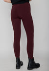 Long Leggings weinrot