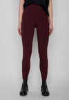 Long Leggings weinrot