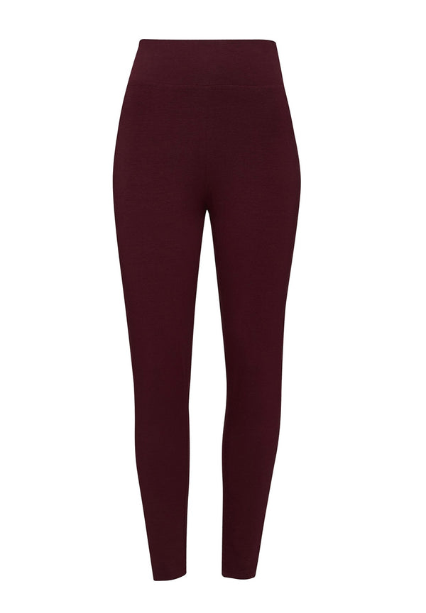 Long Leggings weinrot
