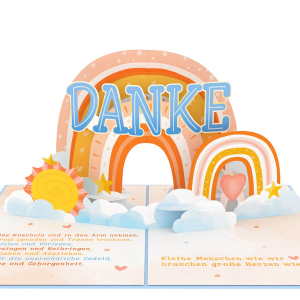 Danke für Erzieher*innen Pop-Up Karte