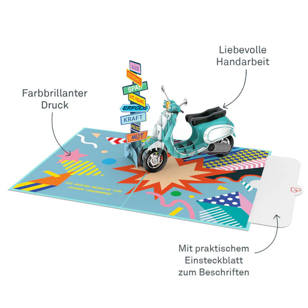 Jugendweihe Pop-Up Karte