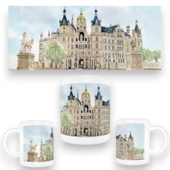 Tasse Schweriner Schloss Brücke