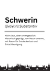 Postkarte Schwerin "Nicht laut, aber..."