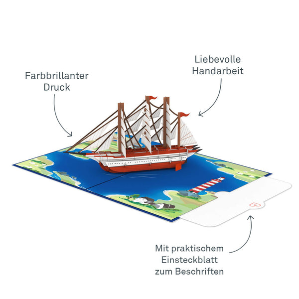 Segelschiff Pop-Up