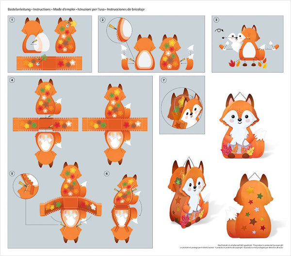 Laternen-Bastelset "Fuchs"