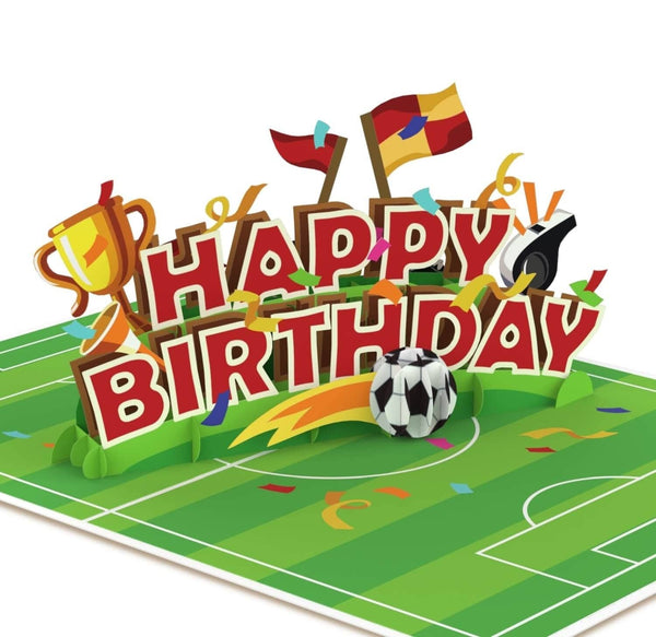 Happy Birthday Fußball Pop-Up