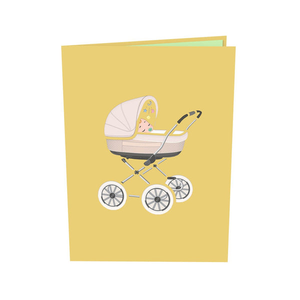 Kinderwagen mit Baby Pop-Up