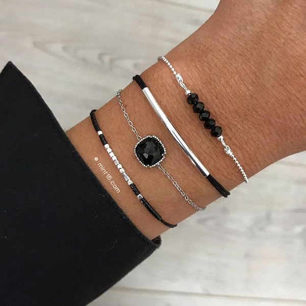 Armband mit Onyx Stein