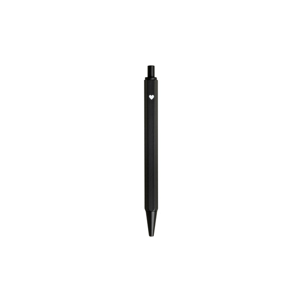 Kugelschreiber schwarz Herz
