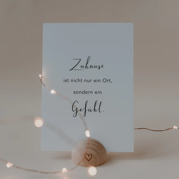 Spruchkarte Zuhause ist nicht nur ein Ort