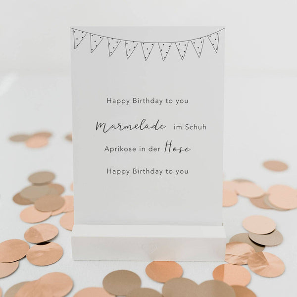 Spruchkarte Happy Birthday