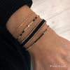 Armband Simplicity schwarz matt