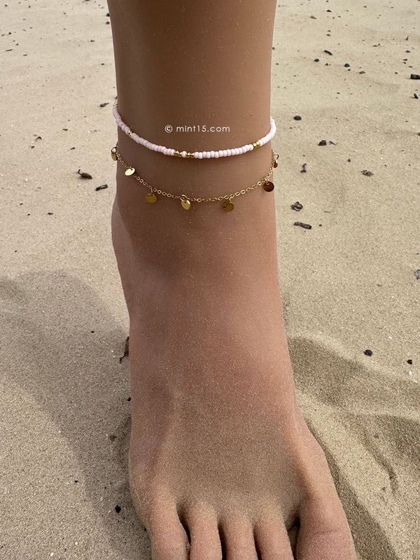 Fußkette Rosé