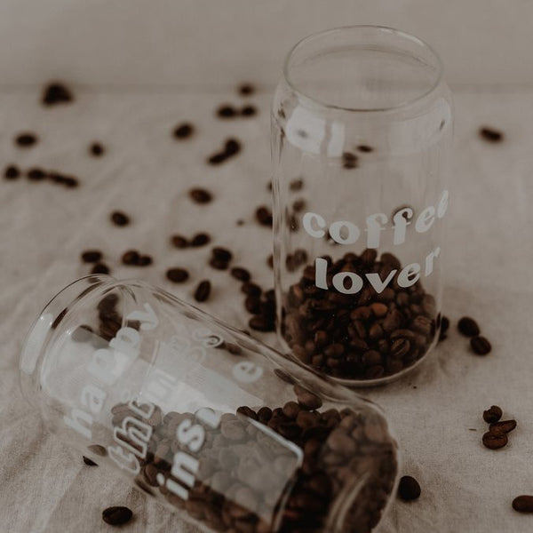 hohes Glas "coffee lover"