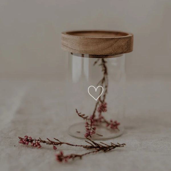 Mini Vorratsglas Herz