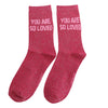 Statement Glitter Socken