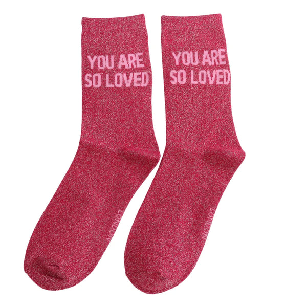 Statement Glitter Socken