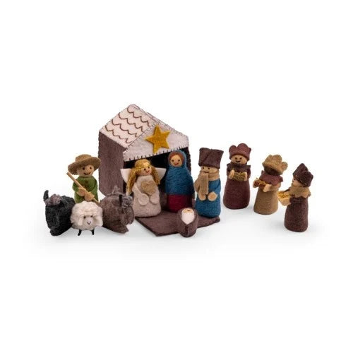 Weihnachts-Krippe aus Filz