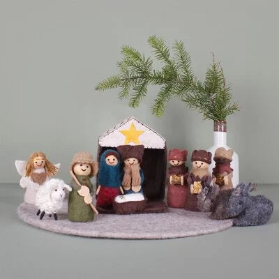 Weihnachts-Krippe aus Filz