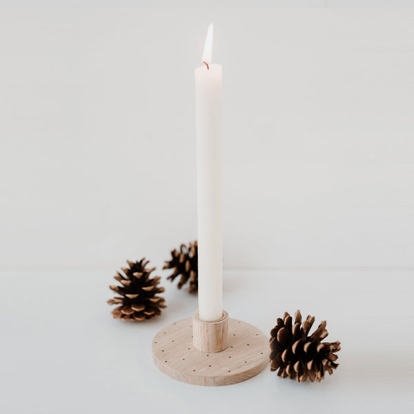 runder Kerzenständer "Punkte"