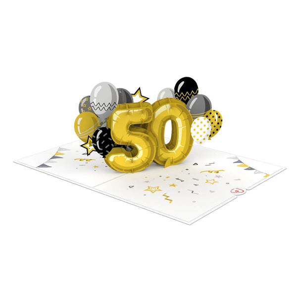 50. Geburtstag Pop-Up Karte